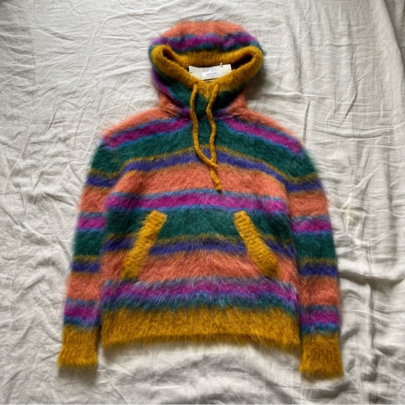 Marni Other - Marni Brushed Fuzzy Wuzzy Mohair Striped Hoodie Sweater